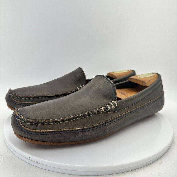 Allen Edmonds Interstate 90 Men Sz 9 Brown Leather Driving Moccasin Dress Shoes - Picture 2 of 14